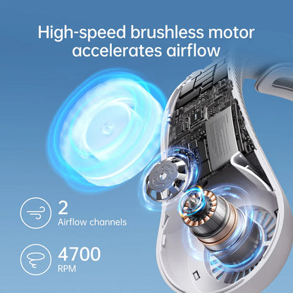 Portable Bladeless Hanging Rechargeable Neck Fan